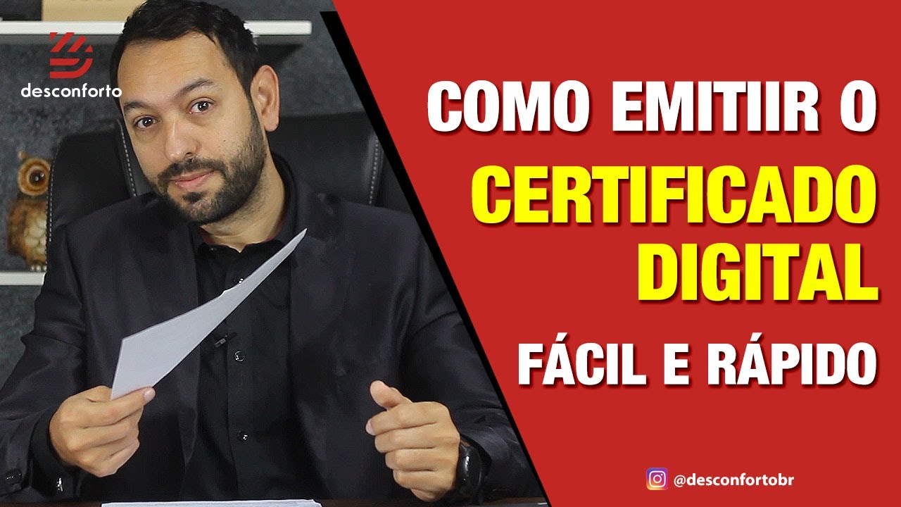 Como emitir o CERTIFICADO DIGITAL fácil e rápido! - Nada de burocracia, método mais simples do mundo 1